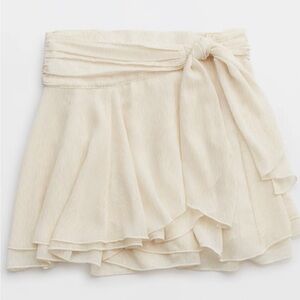 Aerie Chiffon Mini Wrap Skirt
